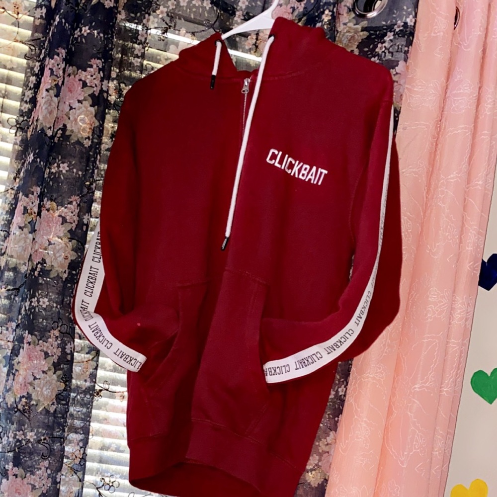 David Dobrik clickbait zip up hoodie